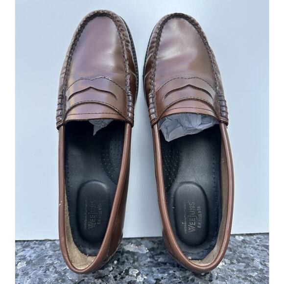 G.H. Bass Weejuns Whitney Women's brown Leather Penny Loafer Shoe SZ 8 - Picture 1 of 16